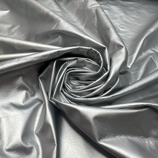 UB - Ball Gown For A Robot - Metallic Poly/Spandex Knit - Silver - 1.65M Bundle