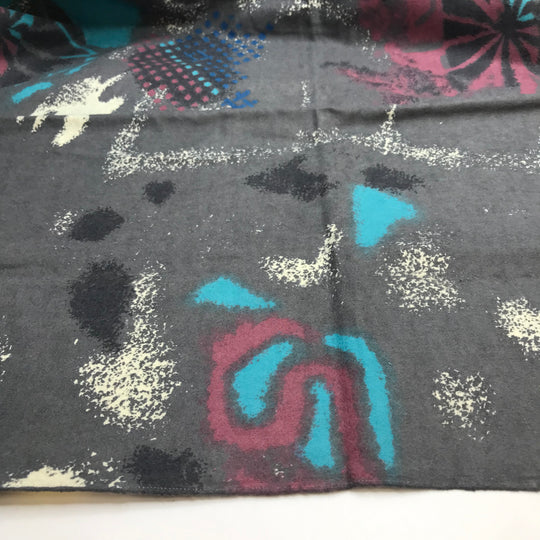 Evening Fireworks - 1 Side Brushed Cotton Woven - Multi Abstract - 1M Bundle
