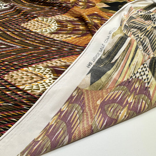 Cathedral Imaginings - Jersey Poly Knit - Multi Geometric Abstract - 1.6M Bundle