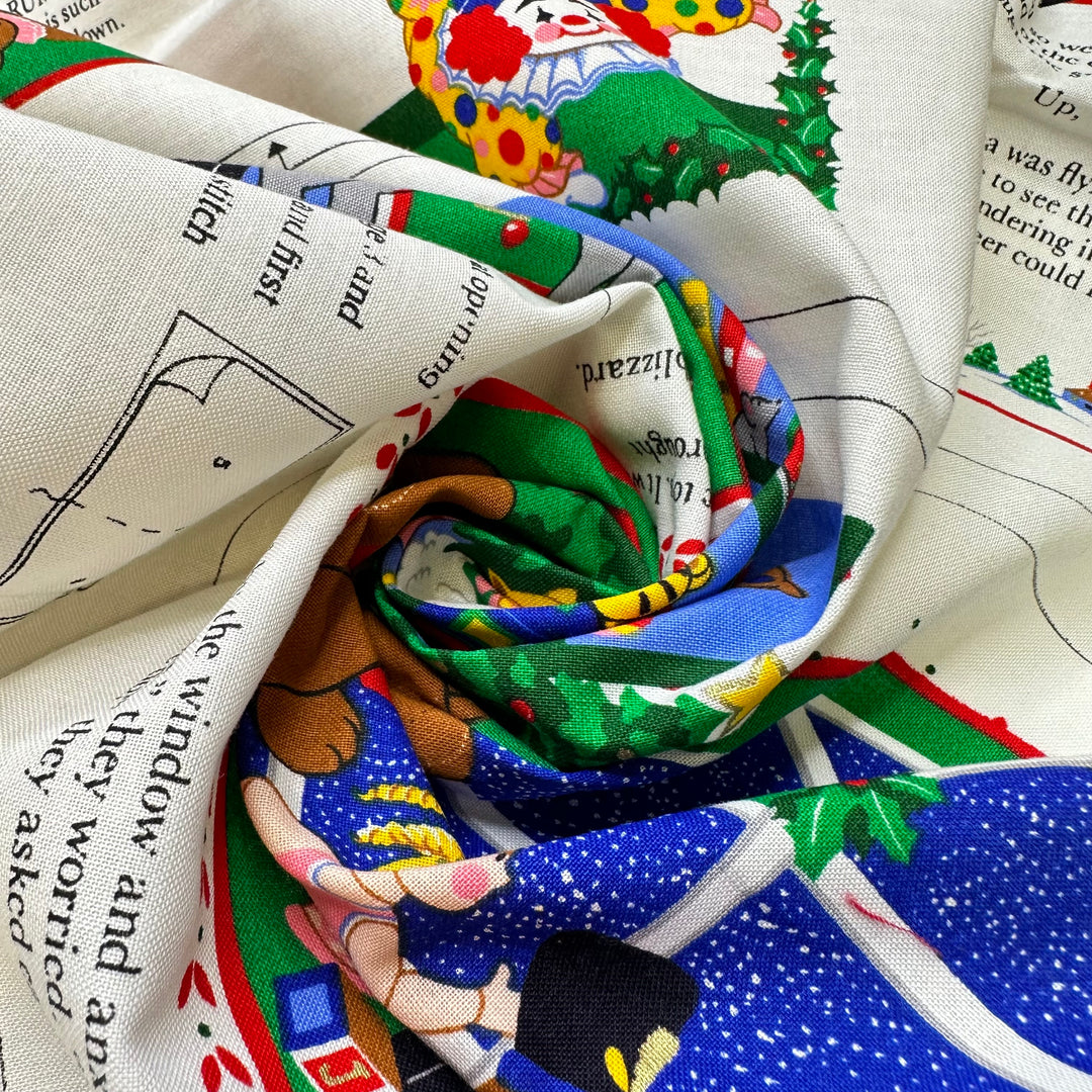 Cut And Sew Christmas Book - Cotton Woven - Multi Christmas Story Book - 0.9M Bundle