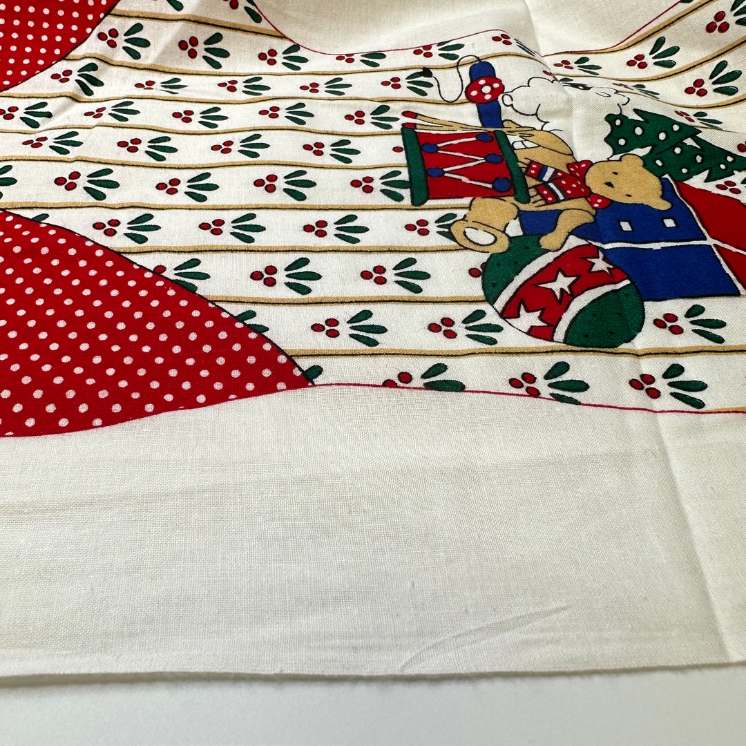 Cut And Sew Cute Christmas Stockings - Cotton Woven - White Multi Christmas - 1.8M Bundle