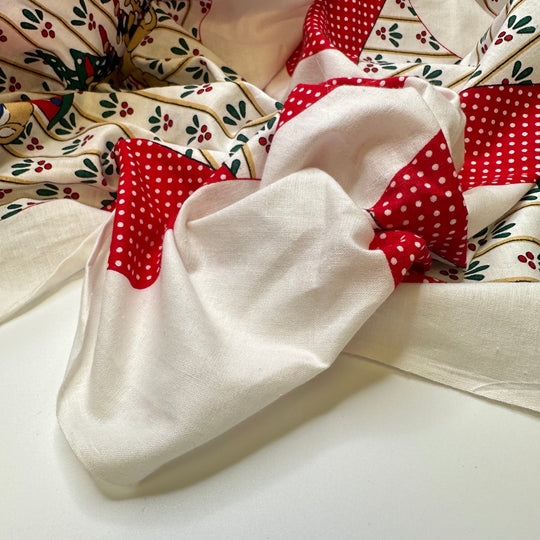 Cut And Sew Cute Christmas Stockings - Cotton Woven - White Multi Christmas - 1.8M Bundle