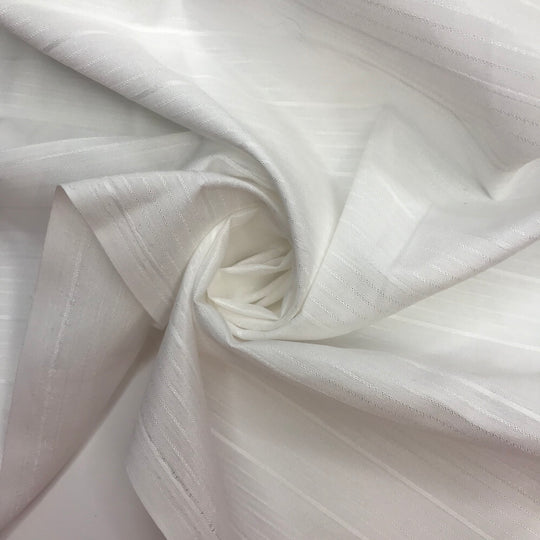 An Absolute Snowflake - Poly Woven - White Stripes - 1M Bundle