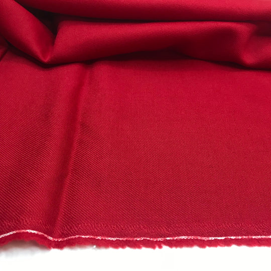 Mrs Clause - Twill Weave Wool Woven - Red - 1.5M Bundle