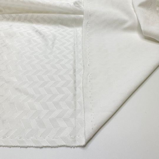 Adding Angles - Poly Knit - White - 1.3M Bundle