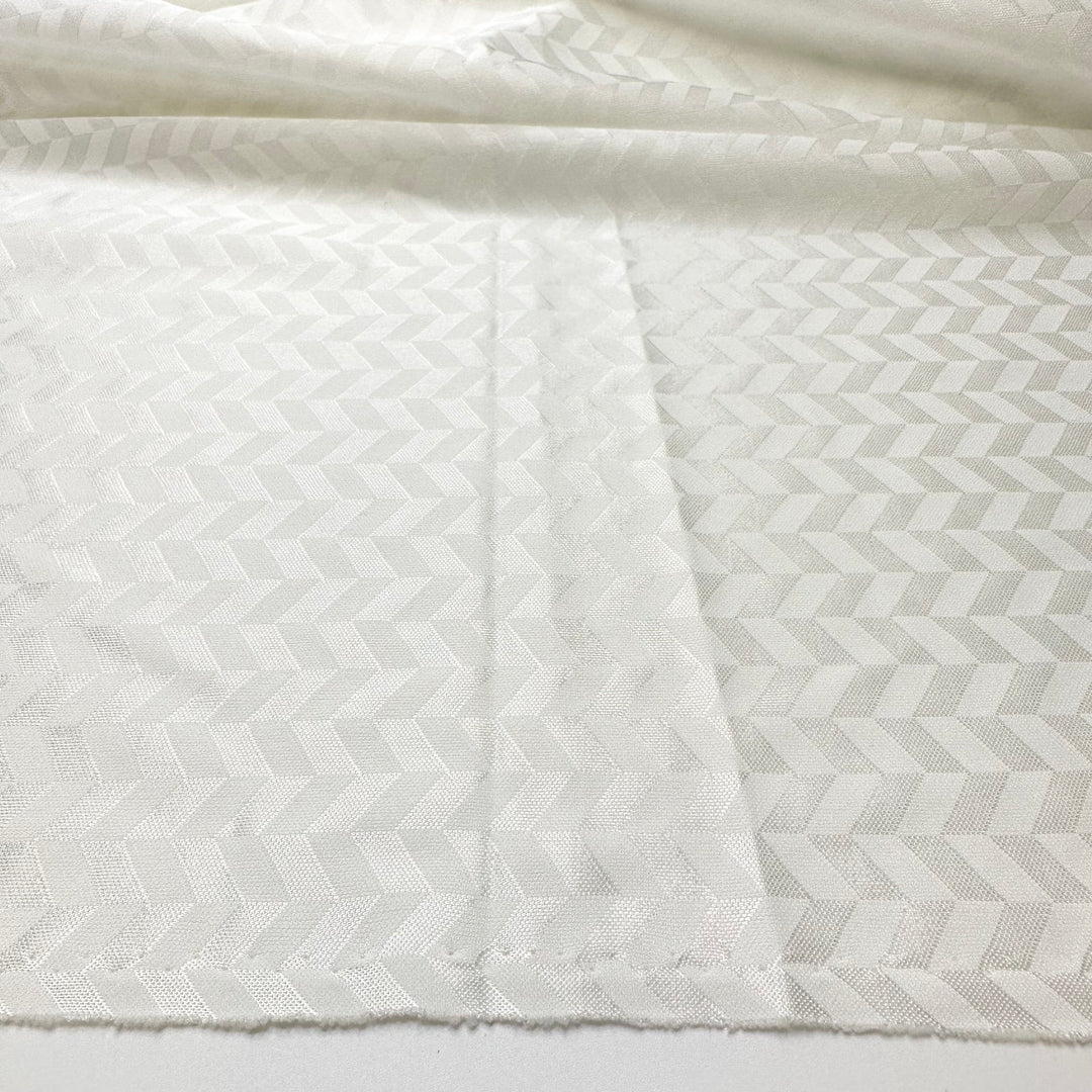 Adding Angles - Poly Knit - White - 1.3M Bundle