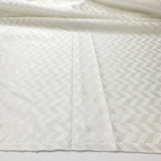 Adding Angles - Poly Knit - White - 1.3M Bundle