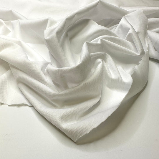 Hibernaculum - Brushed 1 Side Double Cloth Weave Poly/Nylon Woven - White - 1.2M Bundle
