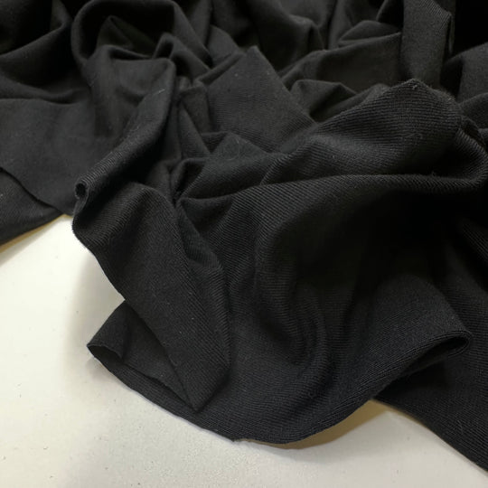 Chimney Soot - Cotton Blend Knit - Black - 4.15M Bundle