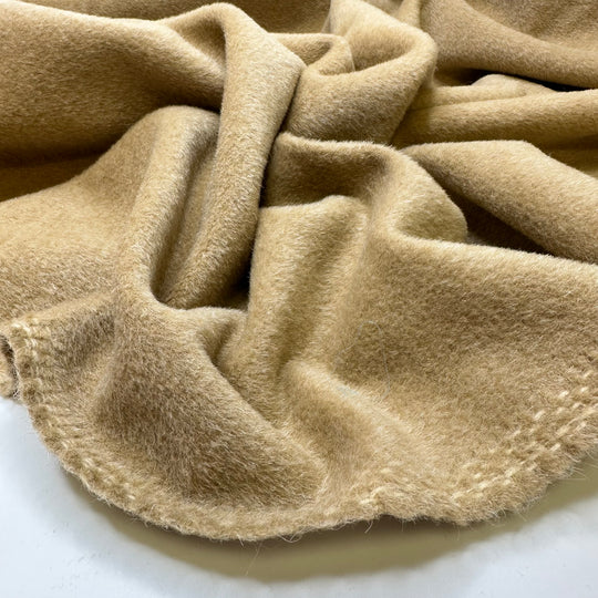 Lions Mane - Faux Fur Double Cloth Weave Synthetic Woven - Beige - 1M Bundle