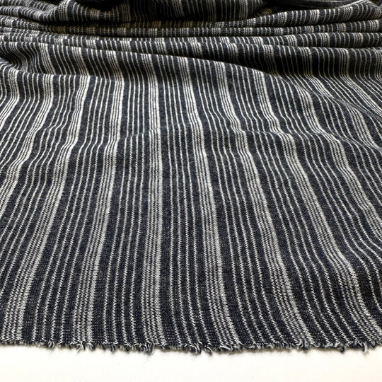 Ice Ice Baby - Jersey Cotton Knit - Grey/Navy Stripes - 2M Bundle