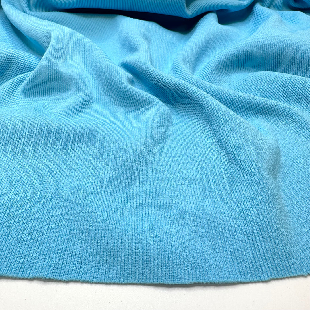 Jack Frost - Tubular Rib Knit Poly Knit - Light Blue - 1M Bundle