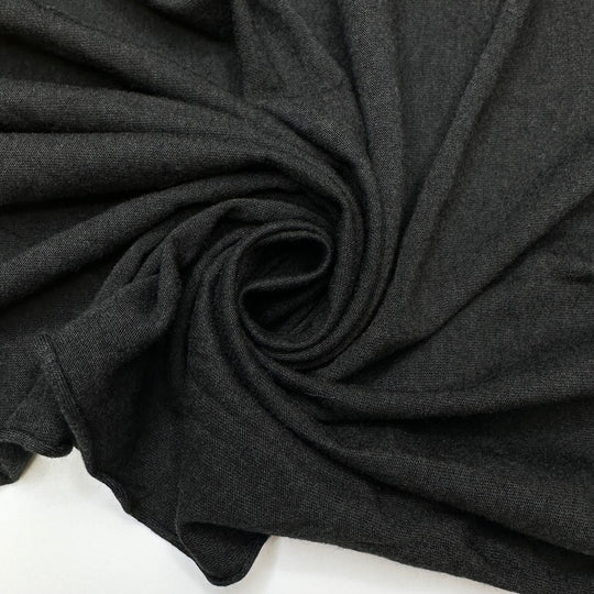 Yule Cat - Jersey Cotton Blend Knit - Black - 2.7M Bundle