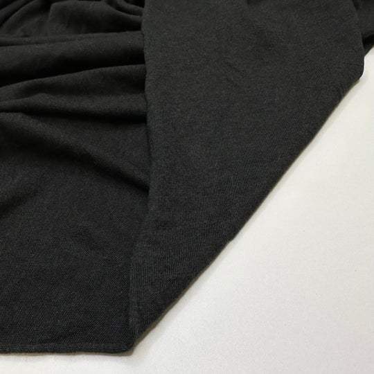 Yule Cat - Jersey Cotton Blend Knit - Black - 2.7M Bundle