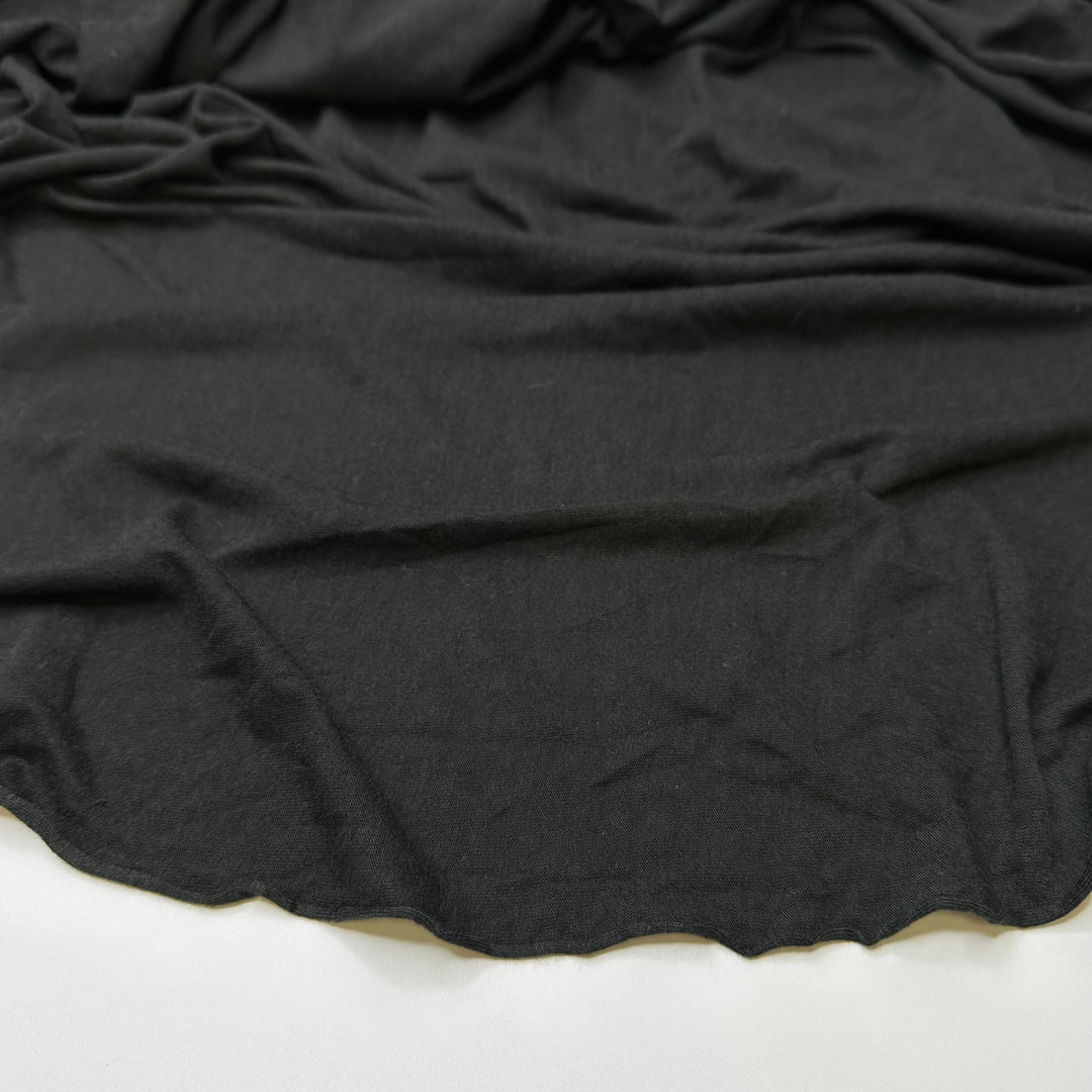 Yule Cat - Jersey Cotton Blend Knit - Black - 2.7M Bundle
