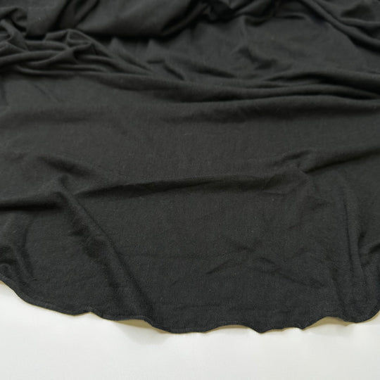 Yule Cat - Jersey Cotton Blend Knit - Black - 2.7M Bundle