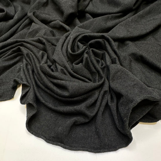 Yule Cat - Jersey Cotton Blend Knit - Black - 2.7M Bundle
