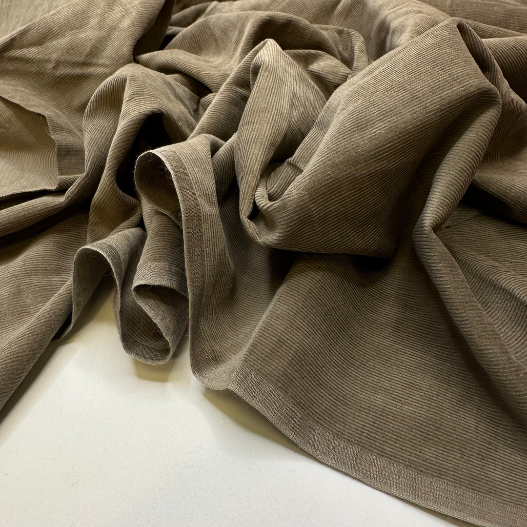 Tilling The Garden - Corduroy Cotton Blend Woven - Light Brown - Bundles