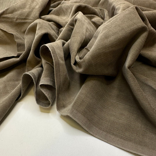 Tilling The Garden - Corduroy Cotton Blend Woven - Light Brown - Bundles