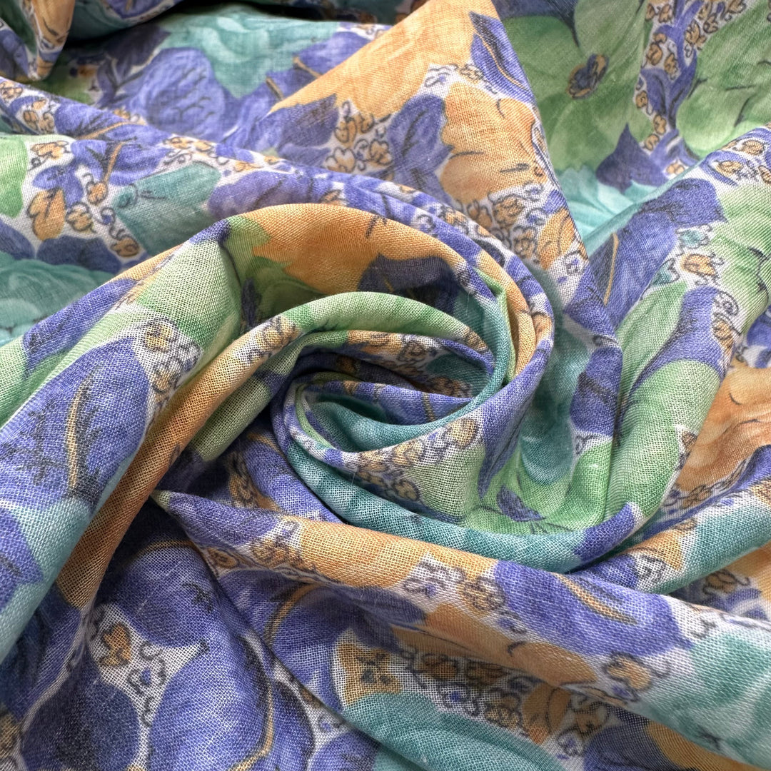 Cleaning Grandmas House - Drapery Finish Cotton Blend Woven - Multi Floral - 3M Bundle
