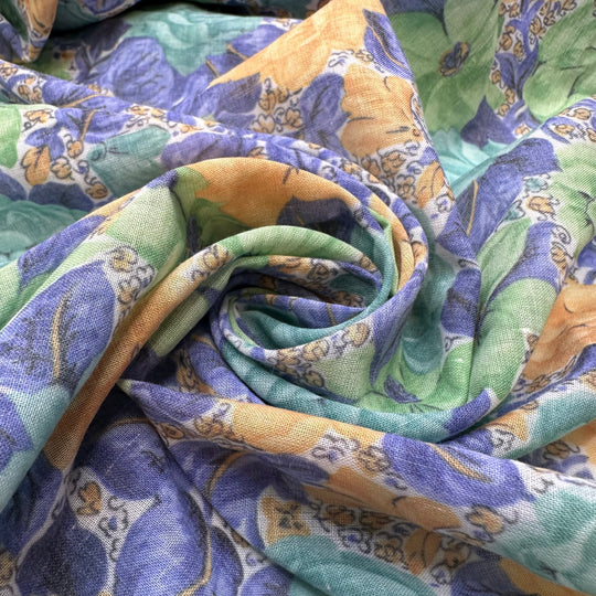 Cleaning Grandmas House - Drapery Finish Cotton Blend Woven - Multi Floral - 3M Bundle