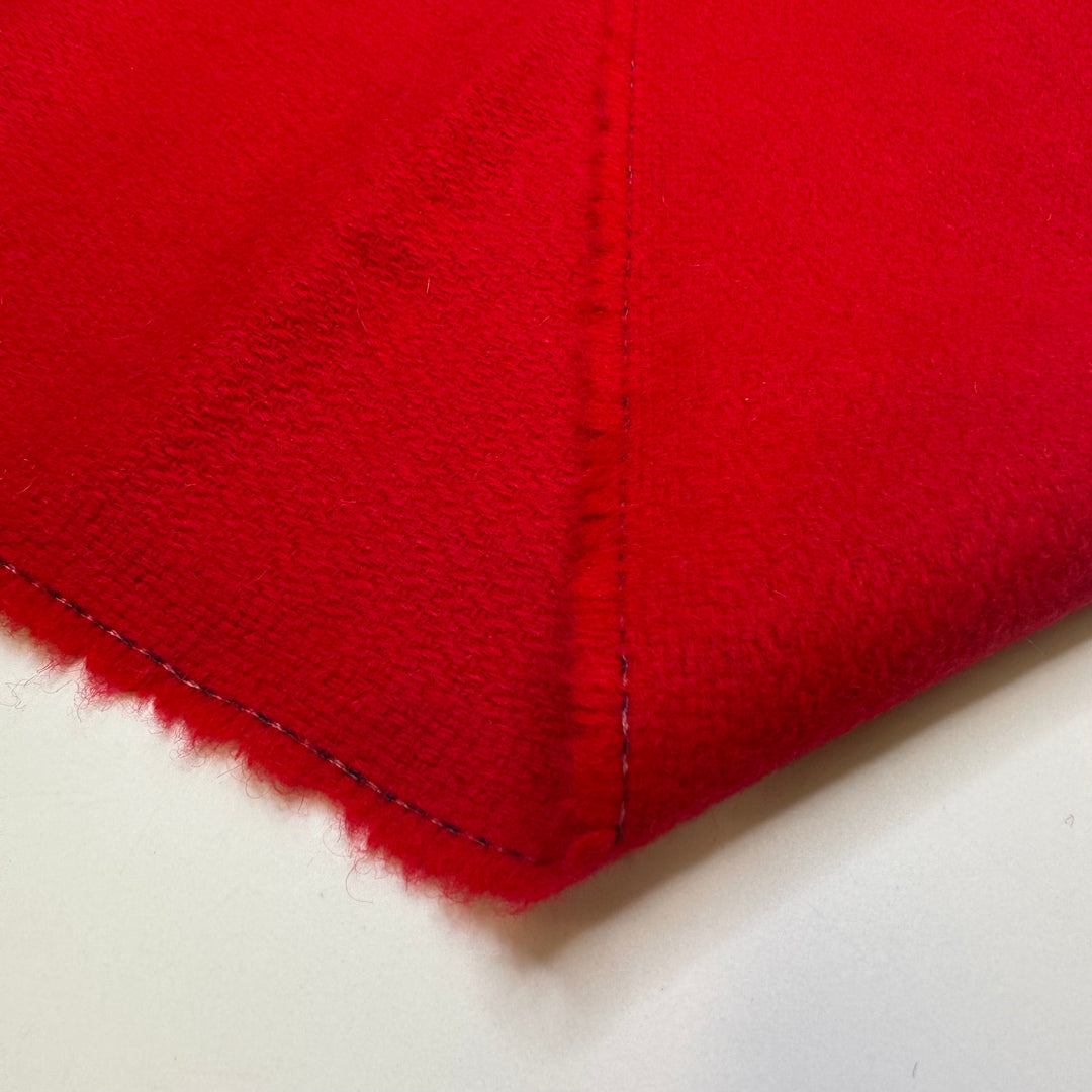 Poinsettia Petals - Brushed Crepe Wool Woven - Red - 1.55M Bundle