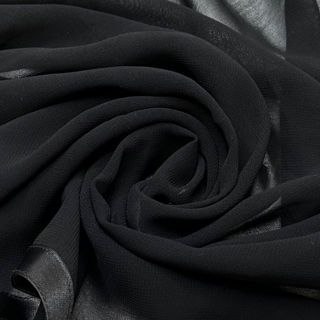 Dimly Lit Dance Floor - Chiffon Synthetic Blend Woven - Black - 2.05M Bundle