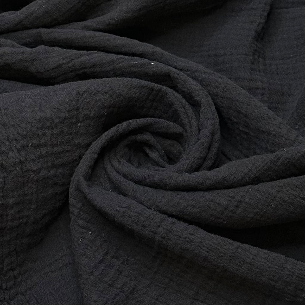 Bumpy Roads - Cotton Woven - Black - 1.35M Bundle