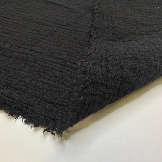Bumpy Roads - Cotton Woven - Black - 1.35M Bundle