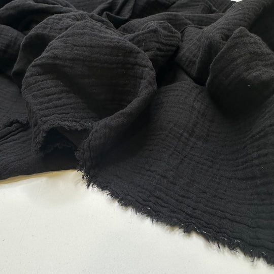 Bumpy Roads - Cotton Woven - Black - 1.35M Bundle
