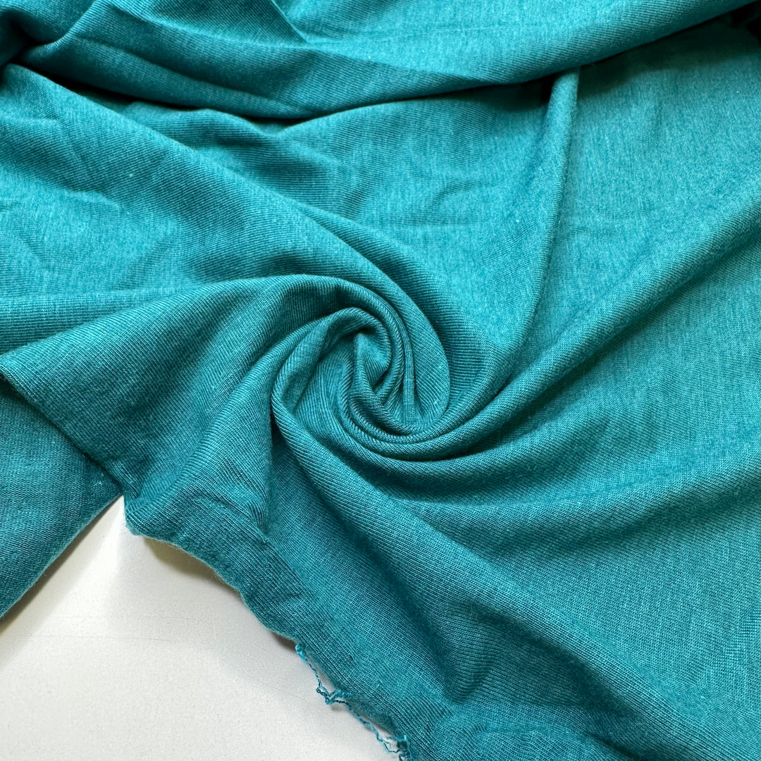 Light Among The Seaweed - Jersey Bamboo Blend Knit - Green Teal - 3.15M Bundle