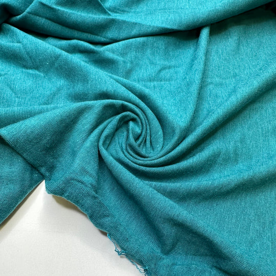 Light Among The Seaweed - Jersey Bamboo Blend Knit - Green Teal - 3.15M Bundle