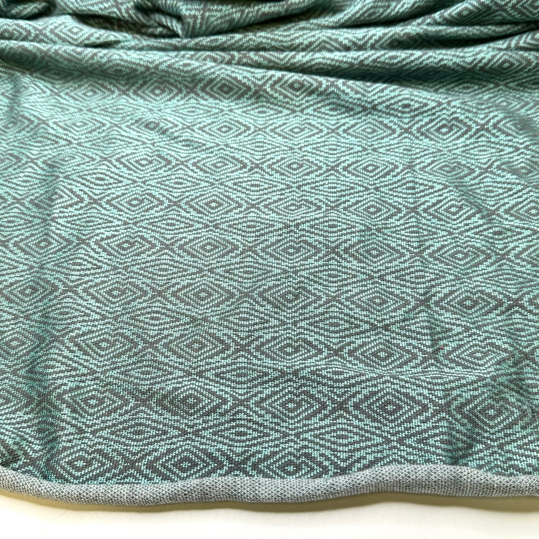 All I Want For Christmas - Poly/Cotton Knit - Blue/Grey Geometric - 3.9M Bundle