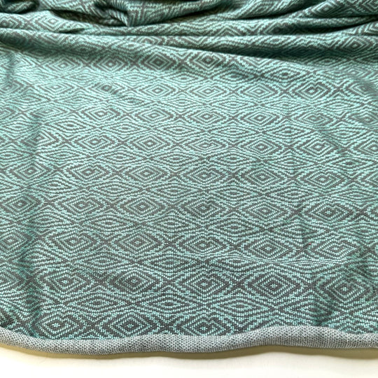 All I Want For Christmas - Poly/Cotton Knit - Blue/Grey Geometric - 3.9M Bundle