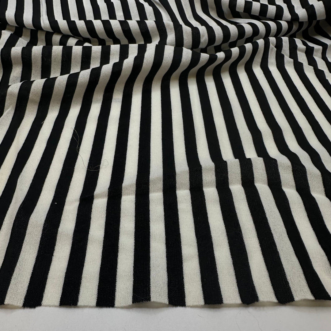 Vogue Season - Poly Knit - Black/White Stripes - 1.1M Bundle