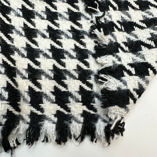 NTF Dec 21 - Houndstooth Wool Woven - White/Black Houndstooth - Bundles