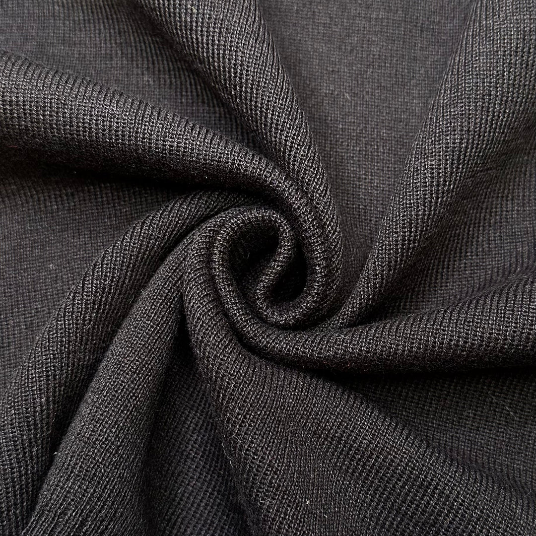 1 Night A Year - Rib Knit Acrylic Knit - Black - 2M Bundle