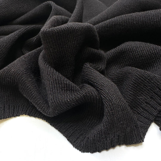 1 Night A Year - Rib Knit Acrylic Knit - Black - 2M Bundle
