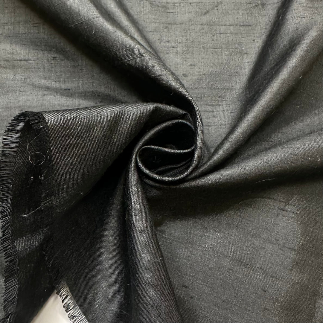 Ready For The Main Event - Raw Silk Silk Woven - Black - 2.75M Bundle