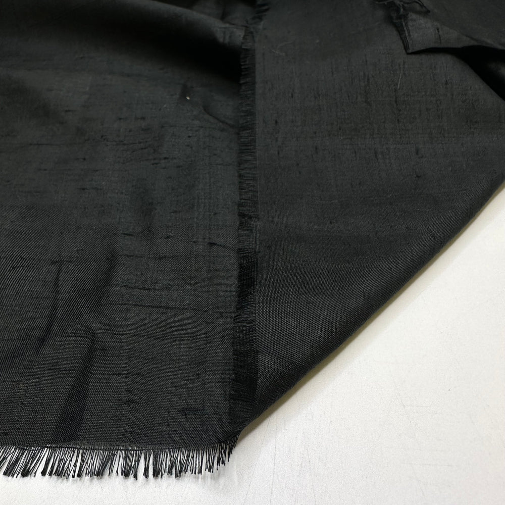 Ready For The Main Event - Raw Silk Silk Woven - Black - 2.75M Bundle