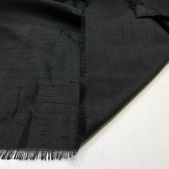 Ready For The Main Event - Raw Silk Silk Woven - Black - 2.75M Bundle