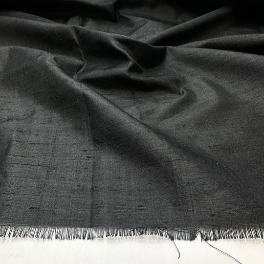 Ready For The Main Event - Raw Silk Silk Woven - Black - 2.75M Bundle