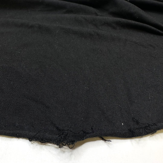 Sledging - Jersey Cotton Knit - Black - 1.3M Bundle