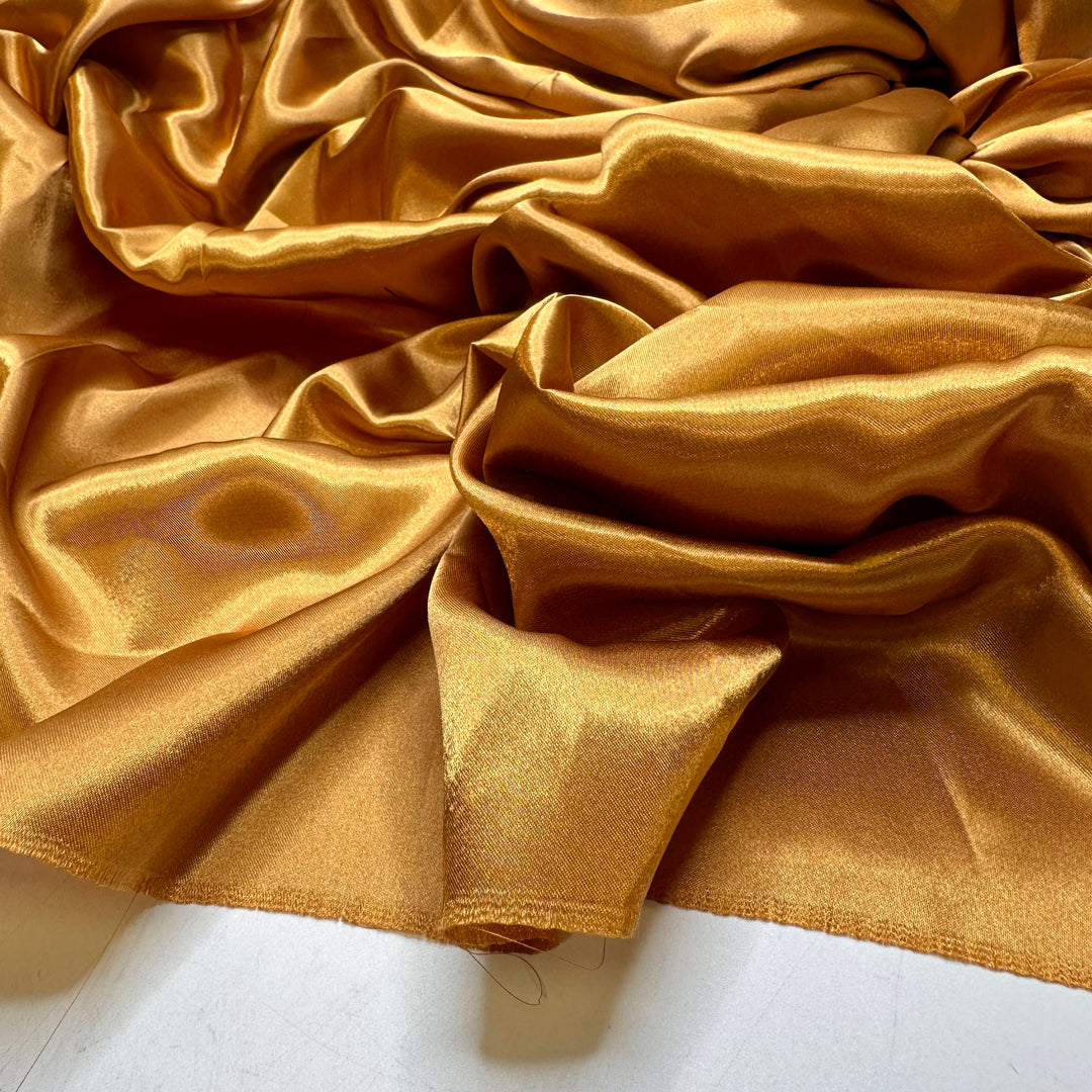 Shining In The Spotlight - Satin Polyester Blend Woven - Copper - 3.75M Bundle