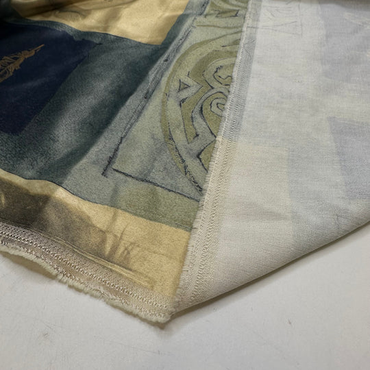 Mixing Drinks - Poly/Cotton Woven - Blue Multi Abstract - 1.5M Bundle
