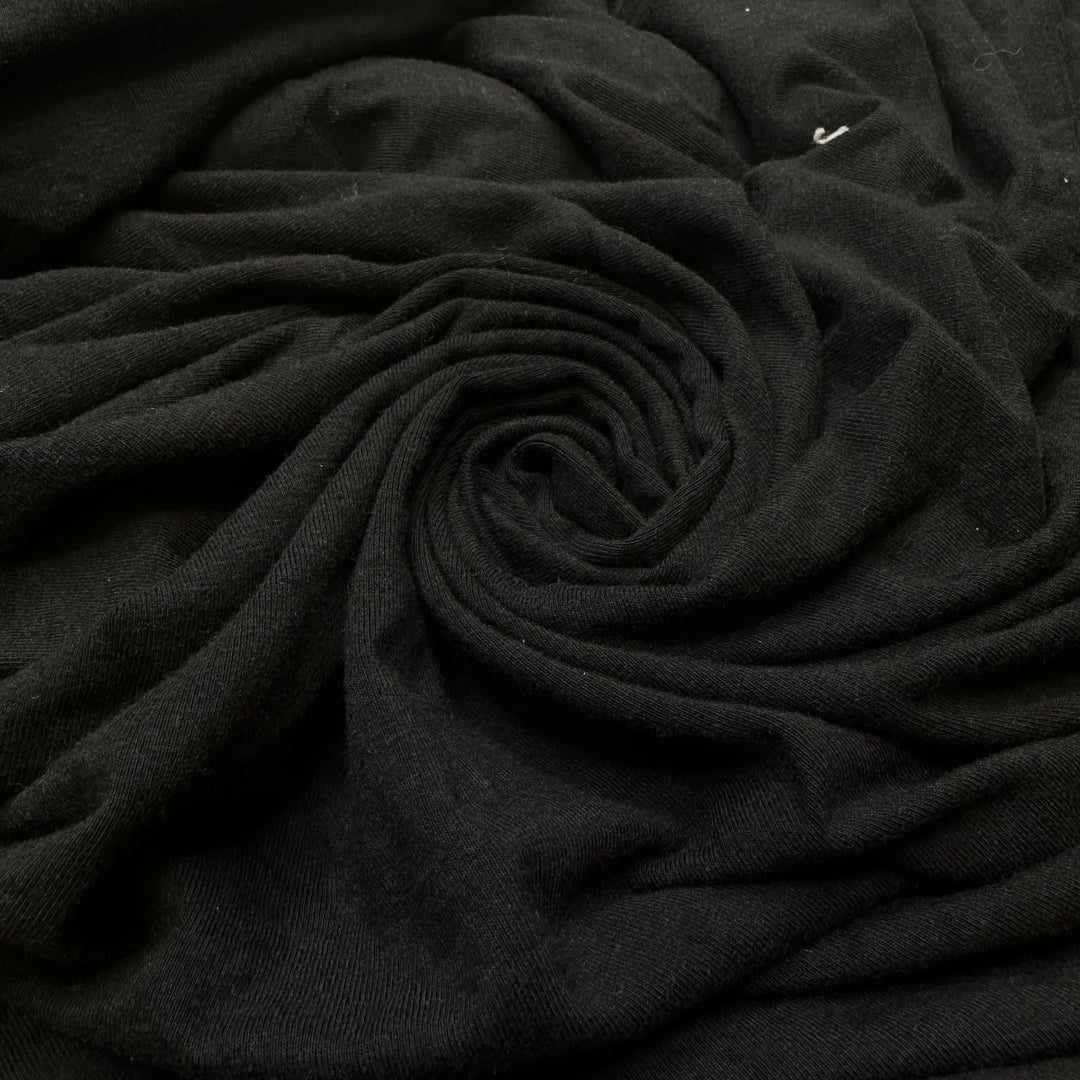 Rock Hopper - Brushed Jersey Cotton Blend Knit - Black - 1.2M Bundle