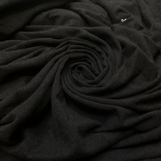Rock Hopper - Brushed Jersey Cotton Blend Knit - Black - 1.2M Bundle