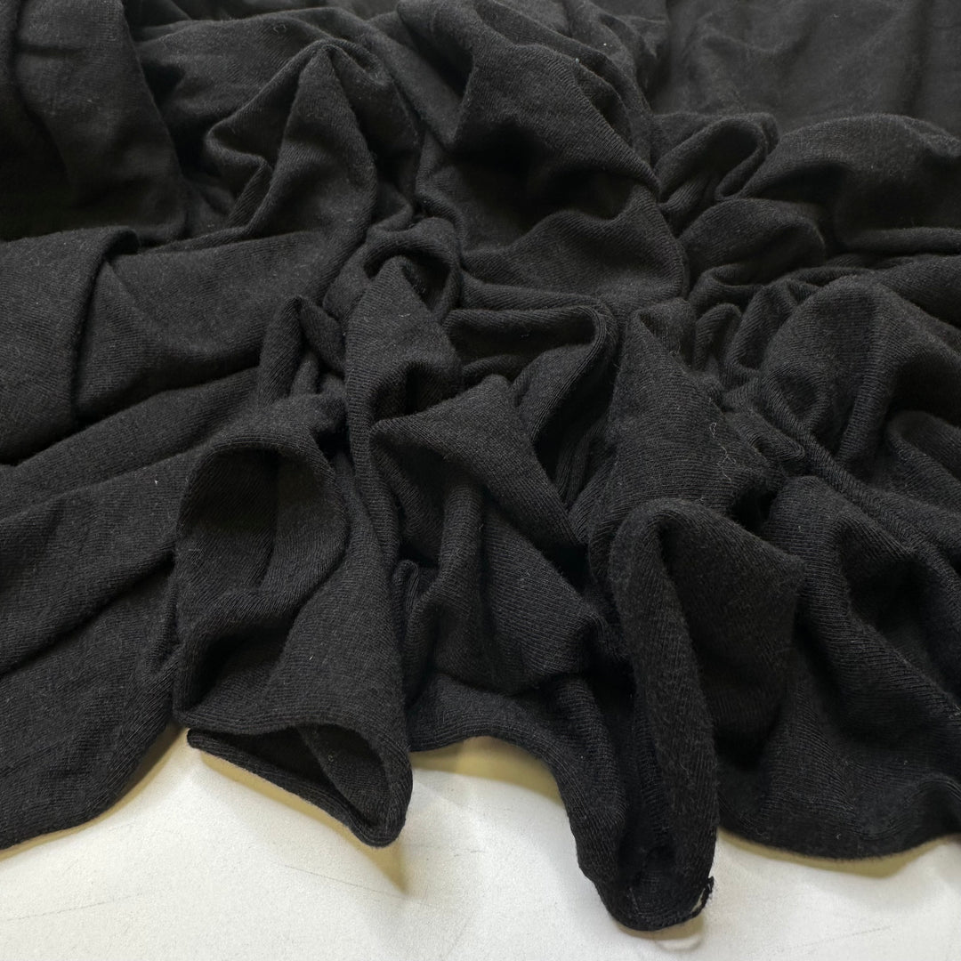 Rock Hopper - Brushed Jersey Cotton Blend Knit - Black - 1.2M Bundle