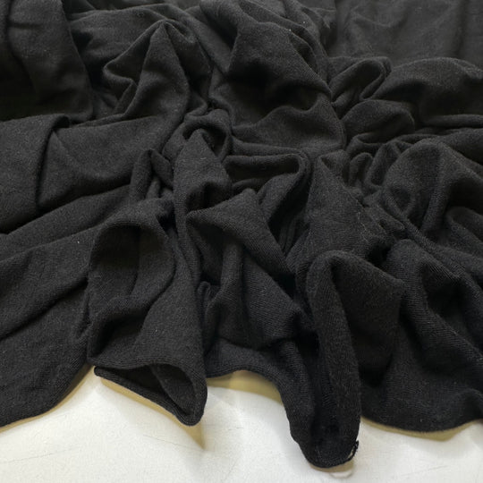 Rock Hopper - Brushed Jersey Cotton Blend Knit - Black - 1.2M Bundle