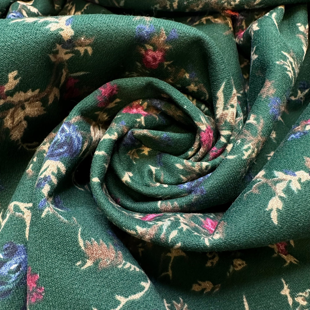 Pyjama Party - Jersey Fleece Cotton Blend Knit - Multi Floral - Bundles